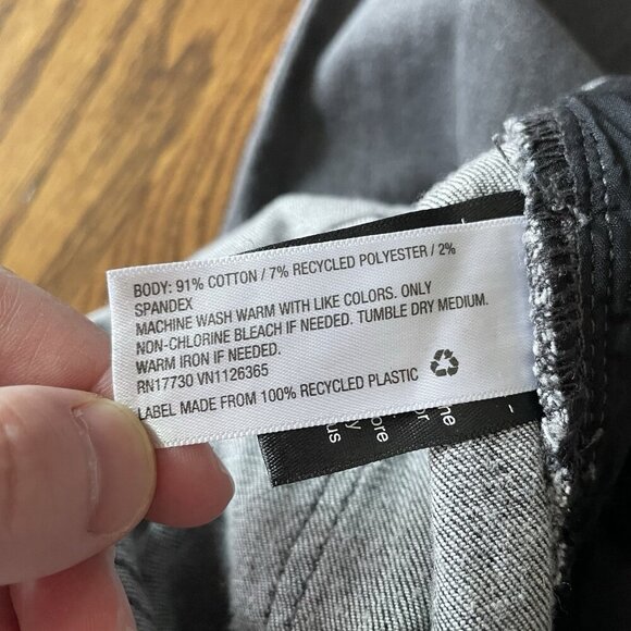 Universal Thread Women Sz 12/31 SHORT Charcoal Gray High Rise Skinny Jeans - Picture 10 of 11